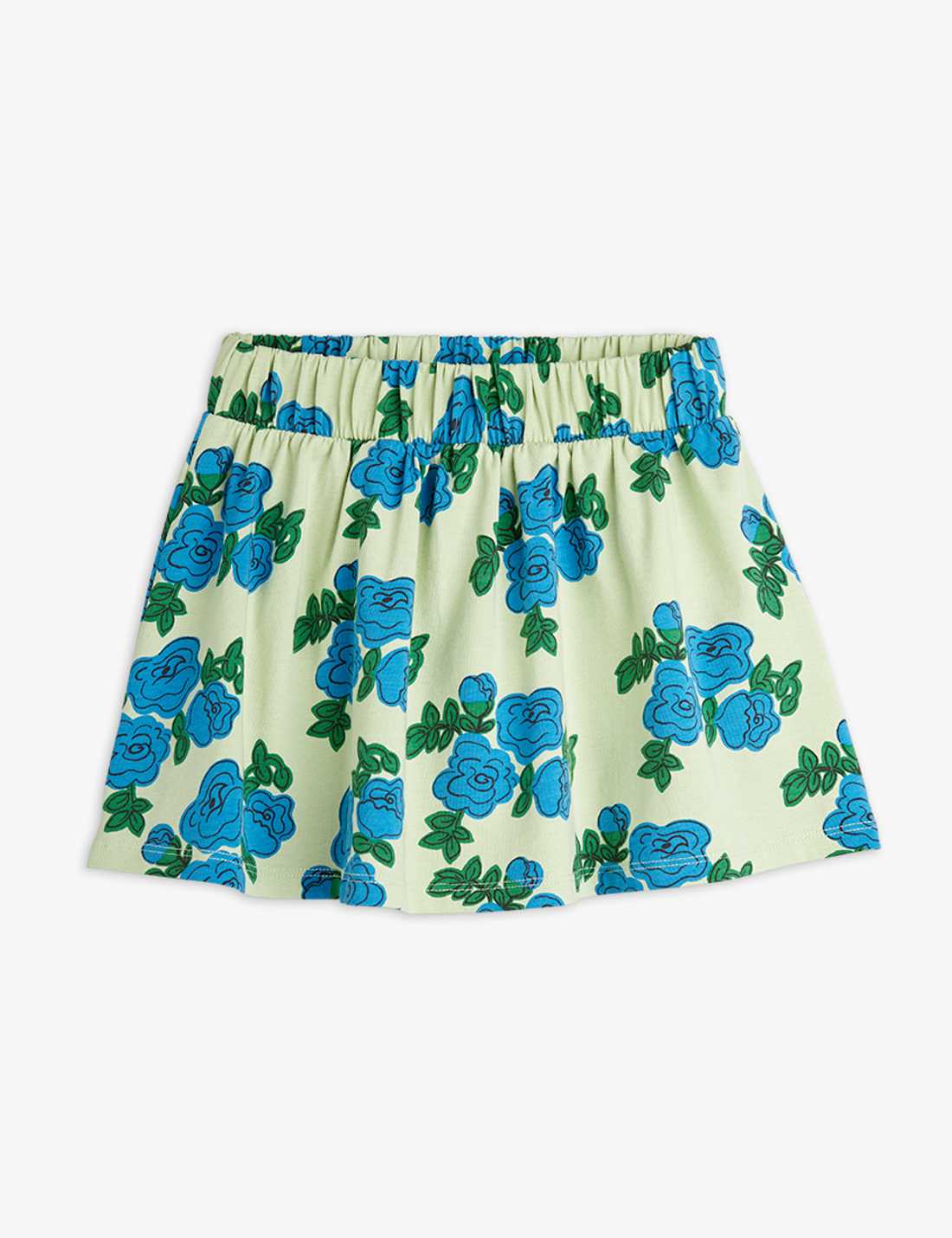 Blue roses aop skirt