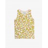 Flowers aop lace edge tank