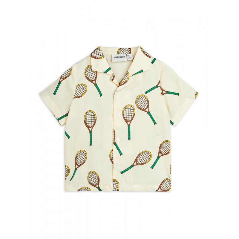 Tennis aop woven ss shirt