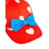 Hearts aop bow cap