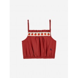 Tomato woven top