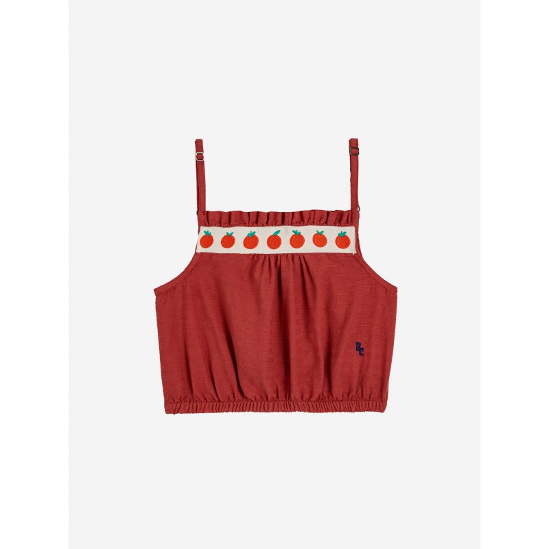 Tomato woven top