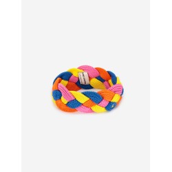 Multicolor braided knitted...