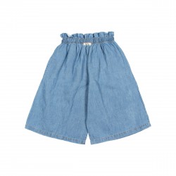 DENIM LINEN SKIRT-PANTS