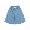 DENIM LINEN SKIRT-PANTS