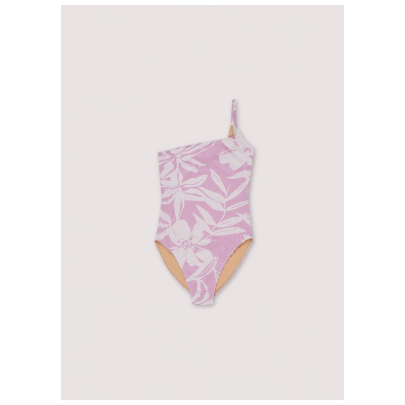 Swimsuit Woman Flower Desert Print Lilac