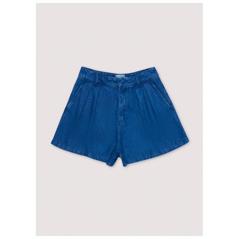 Woodland Denim Woman Short Blue