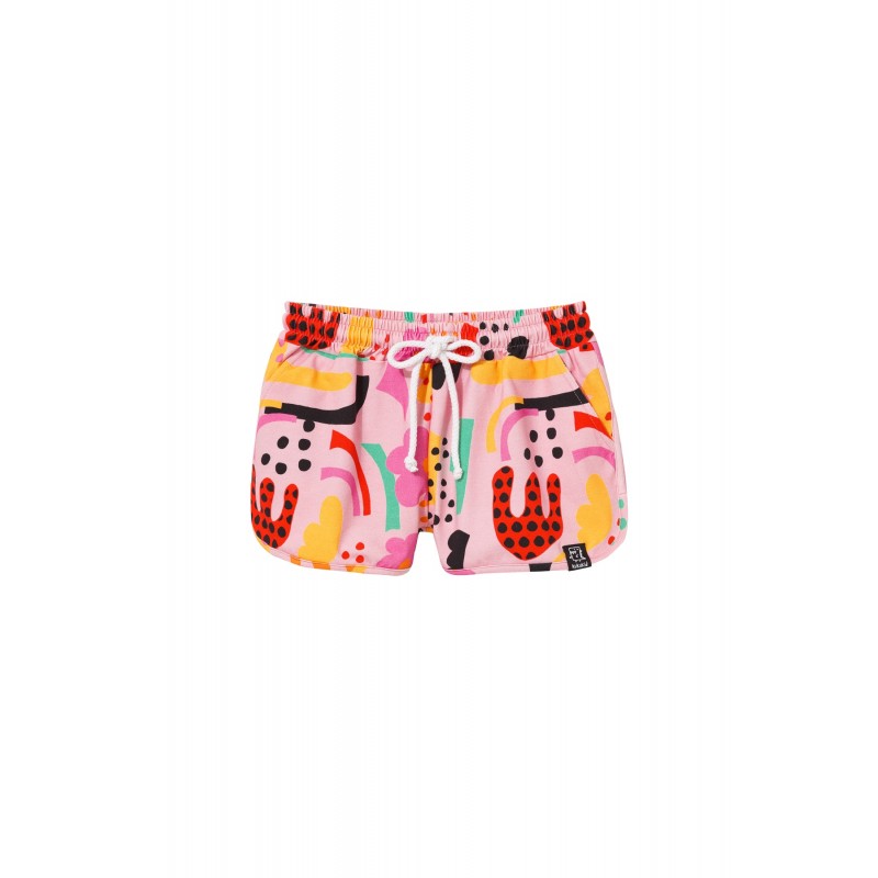 80's shorts pink abstract