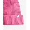 Knitted rib fold up hat