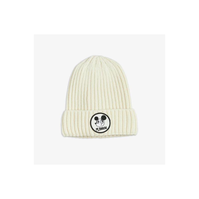 Knitted soft wool beanie