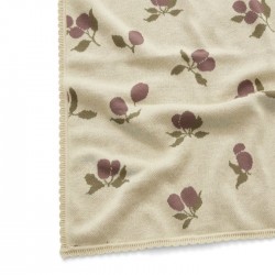 Knitted Blanket Prune Beige