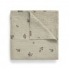 Muslin Swaddle Blanket - prune Green