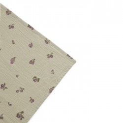 Muslin Swaddle Blanket - prune Green