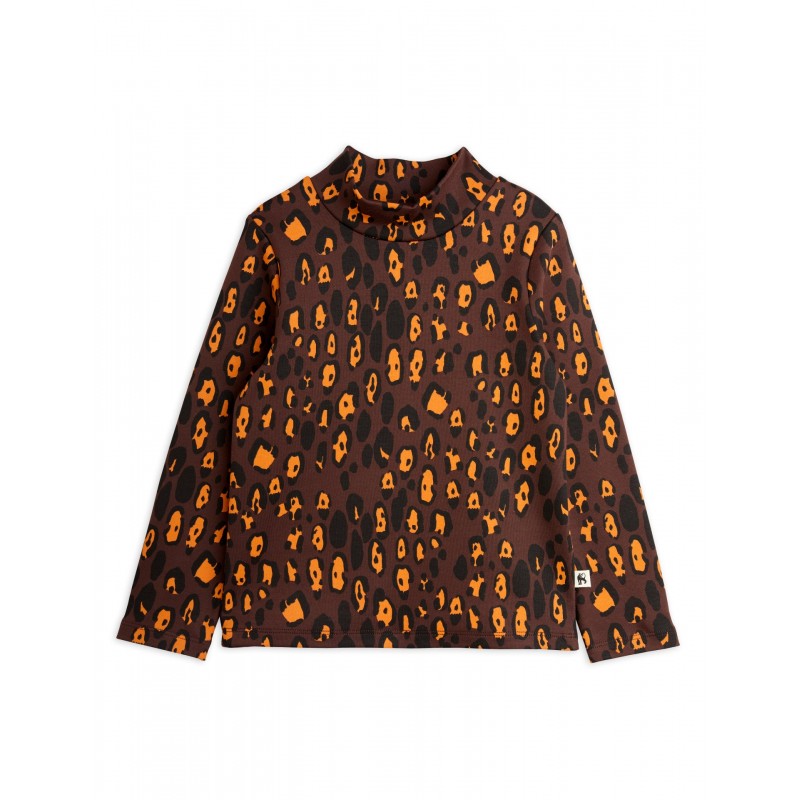 Leopard aop brushed ls tee