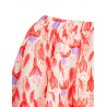 Fuchsia aop woven balloon skirt