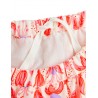 Fuchsia aop woven balloon skirt