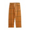 Dog houndstooth aop velour trousers