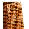 Dog houndstooth aop velour trousers