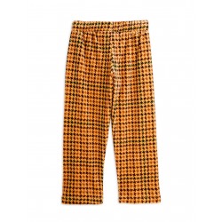 Dog houndstooth aop velour trousers