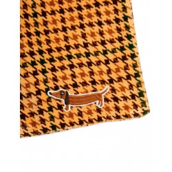 Dog houndstooth aop velour scarf