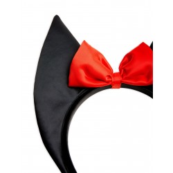 Bat ears satin headband