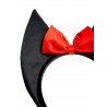 Bat ears satin headband