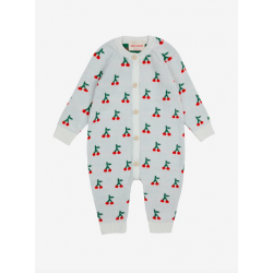 Baby Cherry all over knitted overall gift set