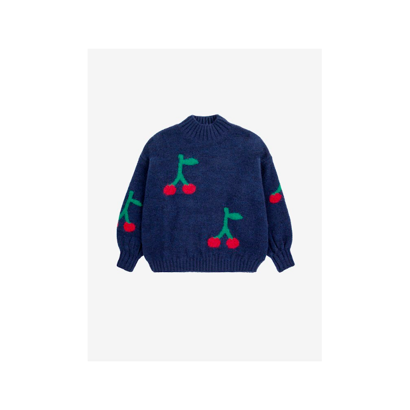 Bobo Cherry all over turtle neck jumper