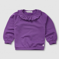 SWEATSHIRT RUFFLE COLLAR...