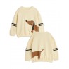 Dog sp stripes sweatshirt