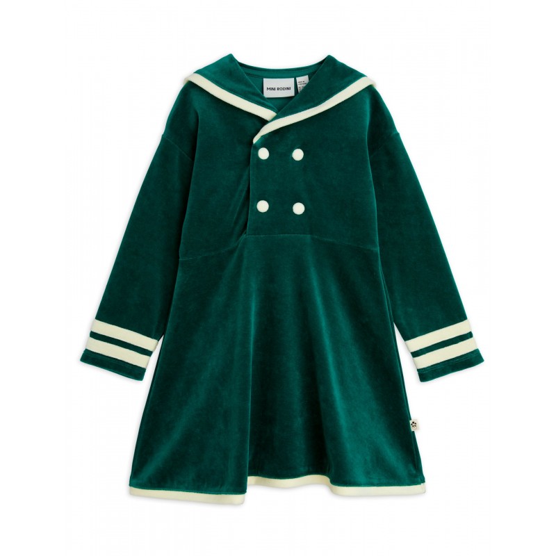 Sailor velour ls dress