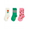 Roses 3-pack socks