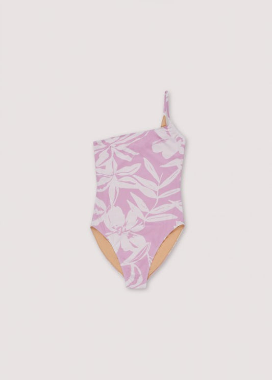 Swimsuit Woman Flower Desert Print Lilac