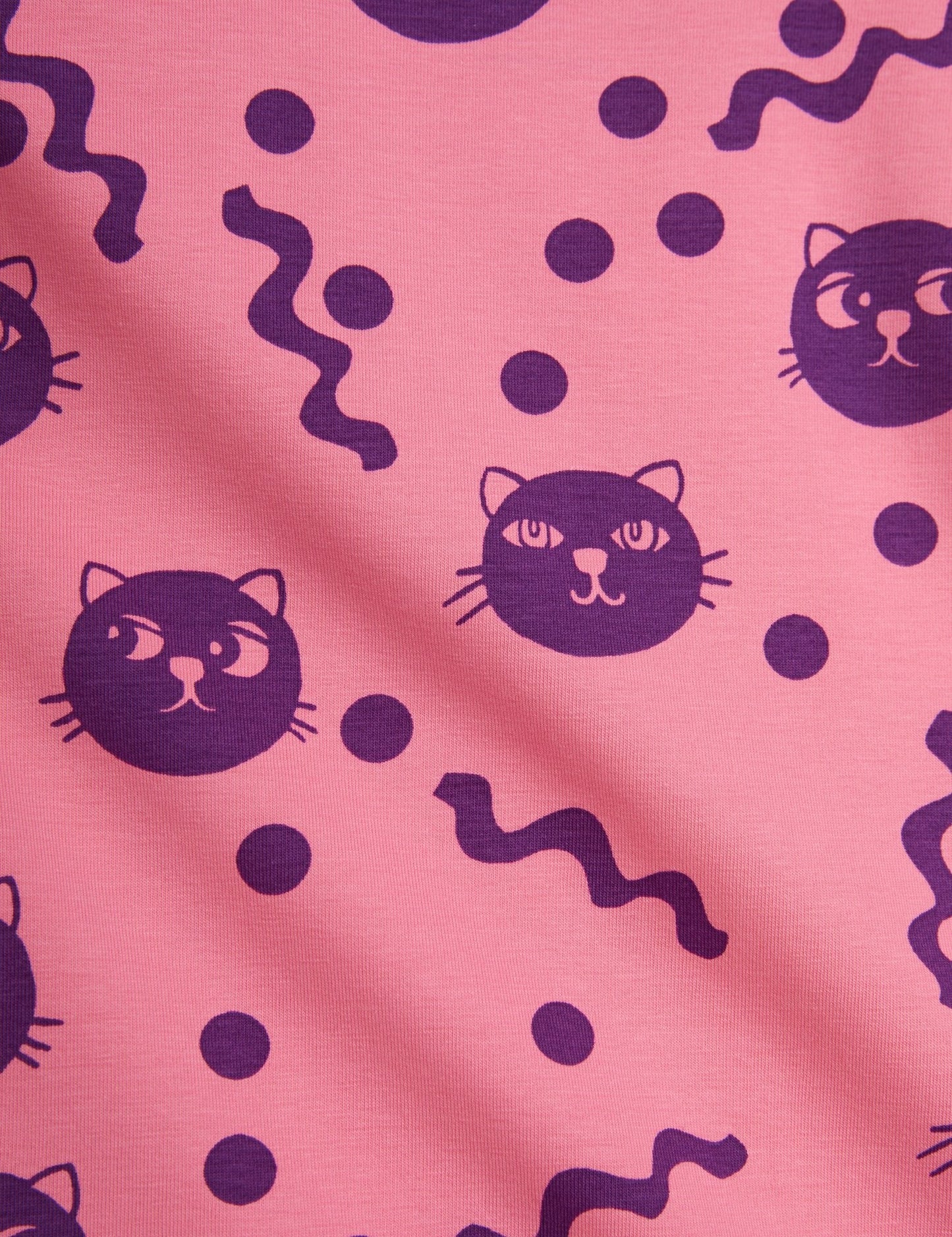 Squiggly cats aop ls dress