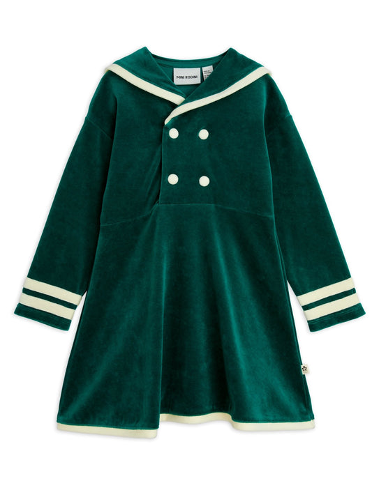 Sailor velour ls dress