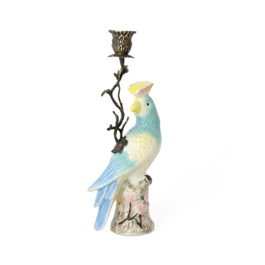 Bird Ceramic Candle Holder - Mint