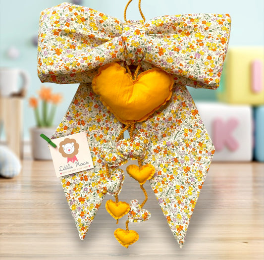 Fiocco Nascita Liberty Giallo