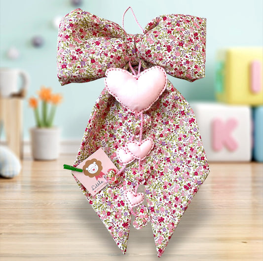 Fiocco Nascita Liberty Rosa