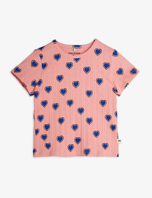 Outlined hearts aop ss tee
