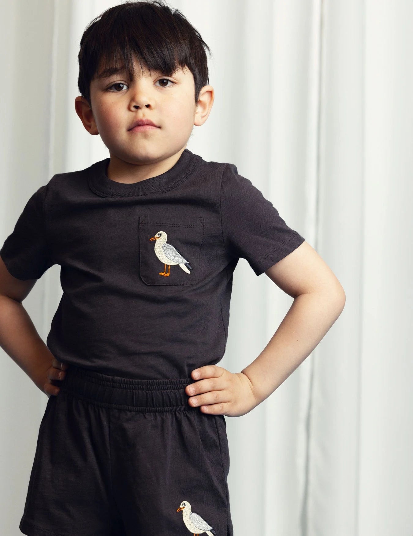 Seagull emb ss tee