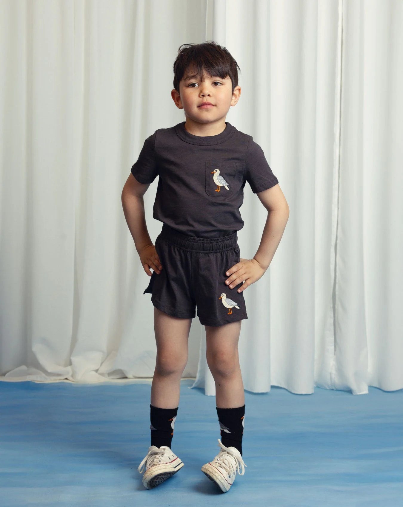 Seagull emb ss tee