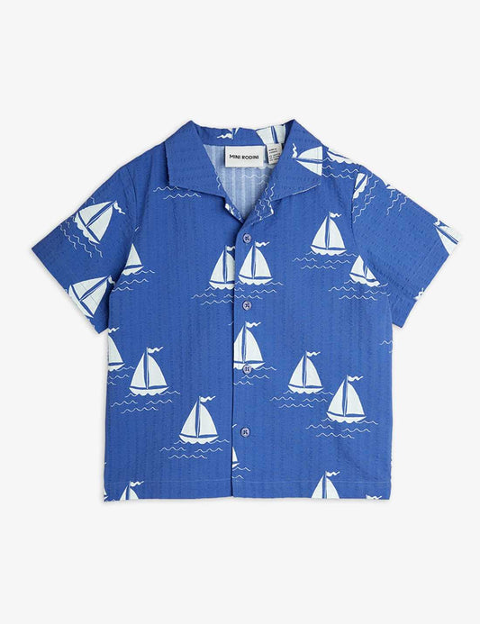 Sailing boats aop woven ss shirt