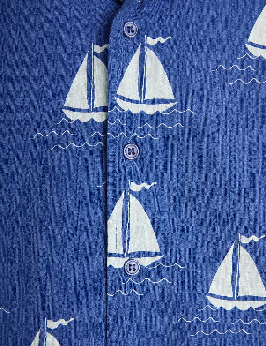 Sailing boats aop woven ss shirt