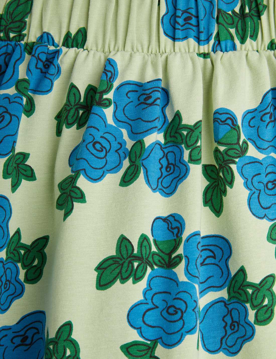 Blue roses aop skirt