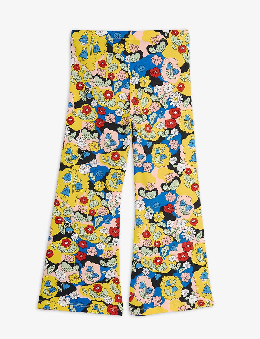 Flowers aop flared trousers