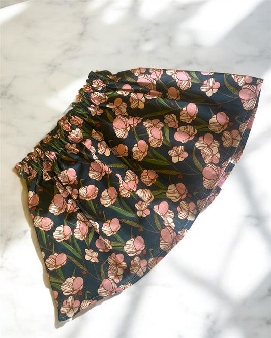 Gonna Fiori Rosa Art Nouveau
