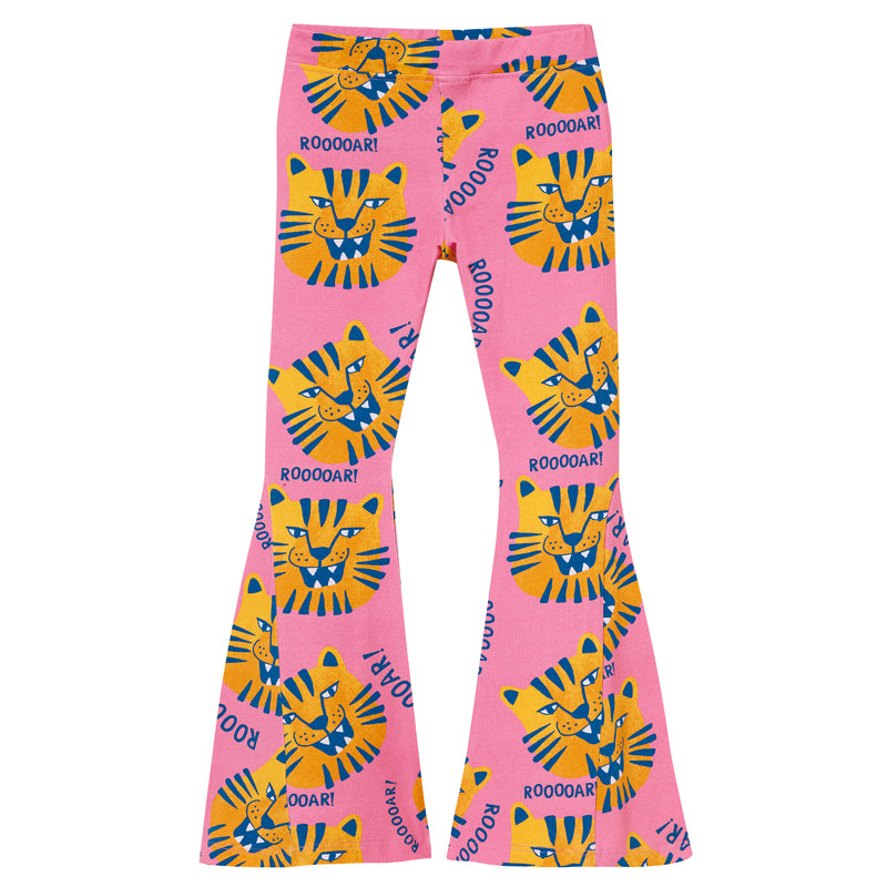 FLARED PANTS PINK TIGERS