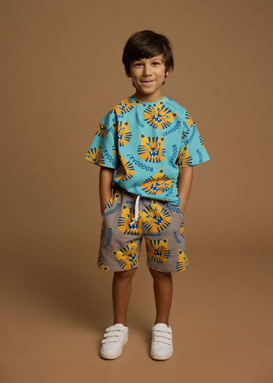 POCKET SHORTS  BROWN TIGERS